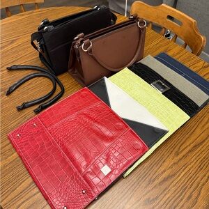 Miche Shoulder Bags and Interchangeable Covers in Black, Brown, Red, Lime, White